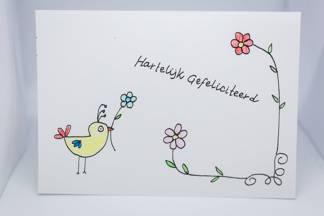 6.Kaart hartelijk gefeliciteerd